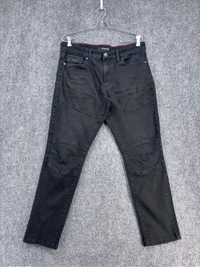 G Fried Denim Slim Black Moto Jeans Men’s 33X28* Streetwear Urbancore Grunge